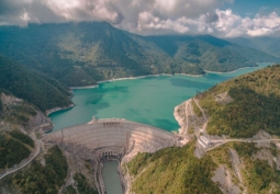 Magnificent Enguri Dam in Georgia